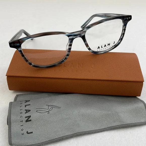 NWT Alan J Glasses AJ-150 with Case and Lens Cloth - Picture 2 of 9